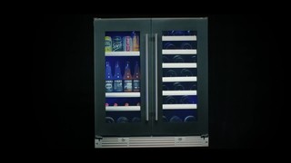 XO 24 in. Undercounter Wine Cooler with Metal Racks, Dual
